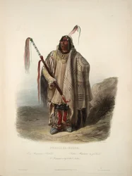 A Minatarre or Big-bellied Indian